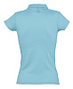 Рубашка поло женская Prescott Women 170, бирюзовая с нанесением логотипа