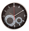 Часы настенные Rule с термометром и гигрометром с нанесением логотипа