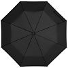 Зонт складной Hit Mini, черный с нанесением логотипа