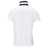 Рубашка поло мужская PATRIOT 200, белая с черным с нанесением логотипа