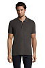 Рубашка поло мужская PHOENIX MEN, темно-серый меланж с нанесением логотипа