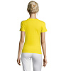 Футболка женская REGENT WOMEN, лимонно-желтая с нанесением логотипа