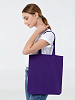 Холщовая сумка Avoska, фиолетовая с нанесением логотипа