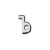 Элемент брелка-конструктора «Буква Ъ» с нанесением логотипа