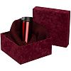Коробка Velutto, бордовая с нанесением логотипа