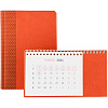 Календарь настольный Brand, оранжевый с нанесением логотипа