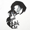 Футболка «Меламед. Nick Cave», белая с нанесением логотипа