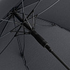 Зонт-трость с цветными спицами Color Style, серый с нанесением логотипа