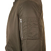 Куртка бомбер унисекс REBEL, коричневая с нанесением логотипа