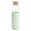 Бутылка для воды Dakar, прозрачная с зеленым с нанесением логотипа