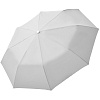 Зонт складной Fiber Alu Light, белый с нанесением логотипа