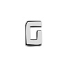 Элемент брелка-конструктора «Буква G» с нанесением логотипа