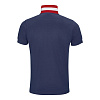 Рубашка поло мужская Patriot 200, темно-синяя с нанесением логотипа