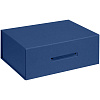 Коробка самосборная Selfmade, синяя с нанесением логотипа