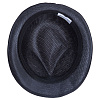 Шляпа Gentleman, черная с черной лентой с нанесением логотипа