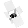 Елочный шар Gala Night в коробке, черный, 6 см с нанесением логотипа