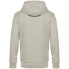 Толстовка с капюшоном унисекс King, дымчато-серая с нанесением логотипа