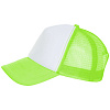 Бейсболка BUBBLE, зеленый неон с белым с нанесением логотипа