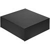 Коробка Quadra, черная с нанесением логотипа