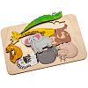 Пазл-раскраска Wood Games, африканские животные с нанесением логотипа