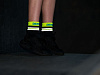 Водонепроницаемые носки Pro Visibility Cycling, черные с зеленым с нанесением логотипа