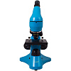 Монокулярный микроскоп Rainbow 50L с набором для опытов, голубой с нанесением логотипа