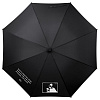 Зонт-трость «Леон», черный с нанесением логотипа