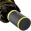 Зонт складной AOC Mini с цветными спицами, желтый с нанесением логотипа