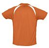 Спортивная рубашка поло Palladium 140 оранжевая с белым с нанесением логотипа