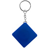 Брелок с рулеткой Square ver.2, синий с нанесением логотипа