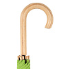 Зонт-трость OkoBrella, зеленое яблоко с нанесением логотипа