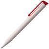 Ручка шариковая Senator Super Hit, белая с красным с нанесением логотипа
