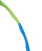 Обруч массажный Hula Hoop, сине-зеленый с нанесением логотипа