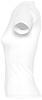 Футболка стретч женская MIAMI 170 белая с нанесением логотипа