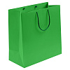 Пакет бумажный Porta, большой, зеленый с нанесением логотипа