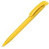 Ручка шариковая Clear Solid, желтая с нанесением логотипа