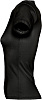 Футболка стретч женская MIAMI 170 черная с нанесением логотипа