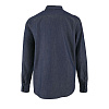 Рубашка мужская BARRY MEN, синяя (деним) с нанесением логотипа