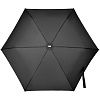 Складной зонт Alu Drop S, 3 сложения, механический, черный с нанесением логотипа