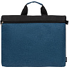 Конференц-сумка Melango, темно-синяя с нанесением логотипа