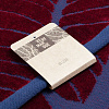 Полотенце In Leaf, малое, синее с бордовым с нанесением логотипа
