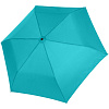 Зонт складной Zero 99, голубой с нанесением логотипа