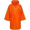 Дождевик-плащ CloudTime, оранжевый с нанесением логотипа