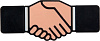 Флешка «Рукопожатие», 8 Гб с нанесением логотипа