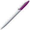 Ручка шариковая Dagger Soft Touch, фиолетовая с нанесением логотипа