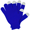 Перчатки сенсорные Real Talk, синие с нанесением логотипа
