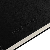Записная книжка Moleskine Professional Large, черная с нанесением логотипа