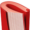 Ежедневник Flat Mini, недатированный, красный с нанесением логотипа