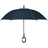 Зонт-трость Charme, темно-синий с нанесением логотипа