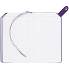 Ежедневник Corner, недатированный, серый с фиолетовым с нанесением логотипа